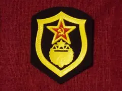 ソ連軍実物 1969年式 地上軍袖章 赤地 兵科章 - メルカリ