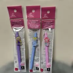 ディズニープリンセス　アクリルグリップ付きボールペン　3本セット