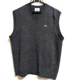 LACOSTE グレー Vネック ベスト