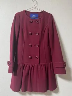 BURBERRY BLUE LABEL ウールコート 36 ボルドーのサムネイル