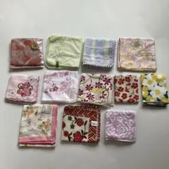 新品未使用ハンカチ 12枚セット 多様なデザイン