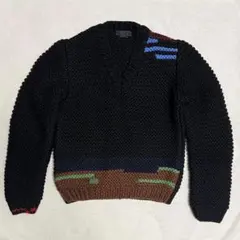 17FW PRADA プラダ ハンドメイド 手編み ニット セーター メンズ 17FW PRADA プラダ ハンドメイド 手編み ニット セーター メンズ
