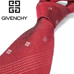 未使用✨️訳アリ✨GIVENCHY ジバンシー ブランドネクタイ 赤色 ロゴ柄