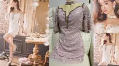 年末だけ限定値下げ美品！IRMA L ピンク チョーカーが可愛いレースピンク