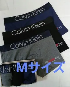 Calvin Klein ボクサーパンツMサイズ　3枚セット黒、ダークグレー、紺