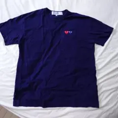 PLAY COMME des GARÇONS ネイビー Tシャツ XXL
