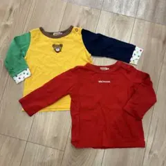 MIKI HOUSE 長袖Tシャツ 2枚セット 90cm