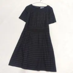 美品 ソニアバイソニアリキエル ワンピース 大きいサイズ 46 ボーダー 黒のサムネイル