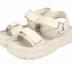 オリエンタルトラフィック厚底ベルクロコンフォートサンダル Lサイズ24〜25cm