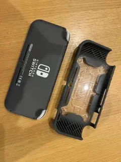 Nintendo Switch Lite グレー 本体 + カード１枚＋ケース付