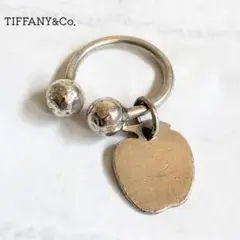 ティファニー キーリング キーホルダー アップル チャーム シルバー 刻印のサムネイル