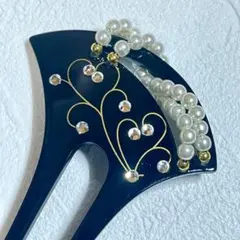 KZ023-b 簪 かんざし 黒色 結婚式 和装 髪飾り 卒業式 成人式 着物