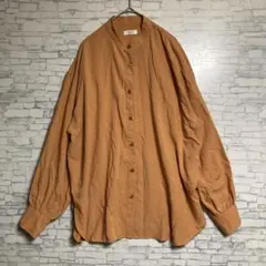 LOWRYS FARM オレンジ 長袖シャツ　レディース　フリーサイズ　美品のサムネイル