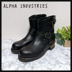 2026年最新】ALPHA INDUSTRIES 素材：本革 メンズ エンジニアブーツの
