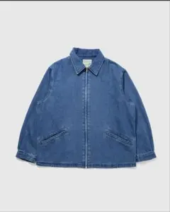 デニムブルー ジップアップジャケット