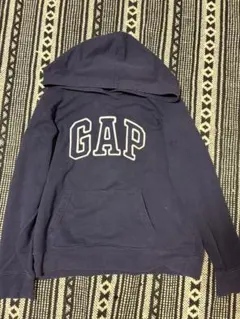 【人気】GAP ギャップ アーチロゴ スウェット パーカー ネイビー 紺 M