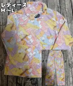 スヌーピー　もこもこパジャマ　上下　レディースМ~L　カラフル