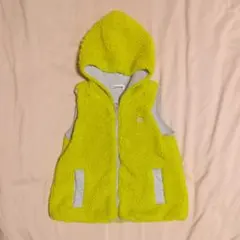 BRANSHES　ブランシェス　黄緑　ベスト　フリース　100サイズ