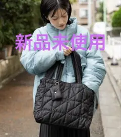 niko and… オリジナル2WAYキルトトートバッグ　ブラック