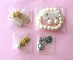 パールアクセサリーセット　ペンダント　ブレスレット　イヤリング　５点