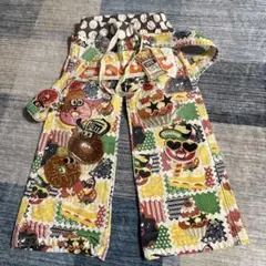 JAM 総柄 ロングパンツ ドーナツ キャラクター刺繍のサムネイル