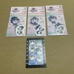 フリューくじ 忍たま乱太郎 6年生 ステッカー&クリアカードセット 半券付き