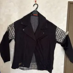 THUNDERBOX アシンメトリックブルゾン 黒