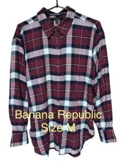 【美品】BANANA REPUBLIC バナナリパブリック チェック柄 シャツ