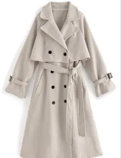 GRL マルチWayフェイクウールコート アイボリー kz161