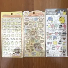 ポムポムプリン　ボンボンドロップシール　うるちゅる　4sizeステッカー　3枚
