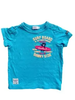 ダブルB 子供服ベビーD.B.Summer Tシャツ 90 ブルー　夏服クマ