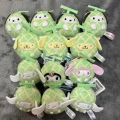 サンリオキャラクターズ フルーツ着ぐるみマスコット メロン コンプ まとめ売り