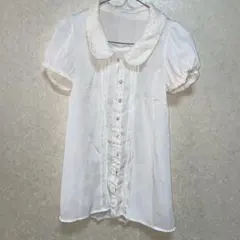 美品 INGNI 白レース シャツ