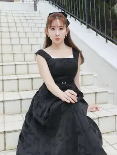 ワンピース HerliptoblackLe Lien Jacquard Dress S 新品 Herlipto Le Lien Jacquard Dress - メルカリ