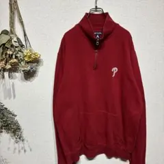 ずっと真夜中でいいのに。 ハーフジップ スウェット(Red) Lサイズ