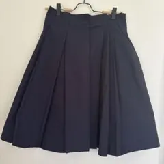 JIL SANDER ジルサンダー プリーツ 変形 スカート ネイビー 34のサムネイル