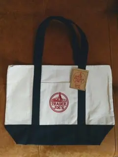 【新品タグ付】トレジョ トレーダージョーズ エコバッグ トートバッグ ネイビー