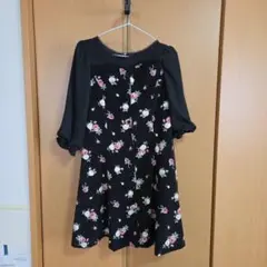 LODISPOTTO 花柄 半袖ミニワンピース