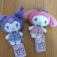 サンリオ　マイメロディ　クロミ チェックワンピ　がま口ポーチ