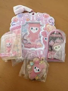 TWICE モモ　カードホルダーチョコクッキーチャーム4点セット