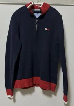 Tommyhilfiger トミーヒルフィガー　ハーフジッパー　ニット　セーターのサムネイル