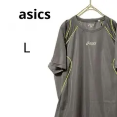 asics メッシュ　トレーニングウェア　グレー