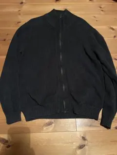 00s DKNY ドライバーズ コットンニット ブラック リブニットダナラン