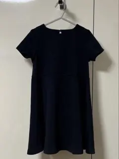【美品】冠婚葬祭　ワンピース　ネイビー　110cm