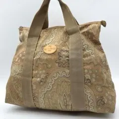 美品 ETRO トートバッグ ペイズリー柄 ナイロン A4 肩掛け h1028 