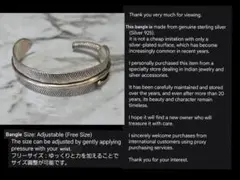 Indian 925 Silver bangle feather y2k 00s