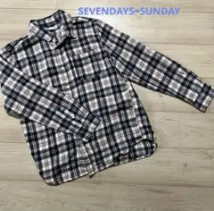SEVENDAYS=SUNDAY ネルシャツ XL チェック柄