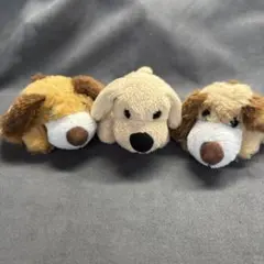 犬のぬいぐるみ 3体セット