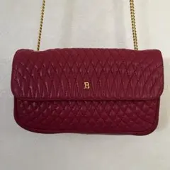 BALLY バリー ヴィンテージ キルティングショルダーバッグ ゴールドチェーン