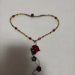 Ropeレッドローズ ベルベット ネックレス42cm - メルカリ